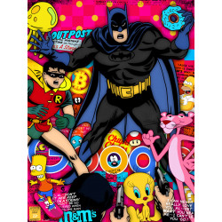 Batman & Robin Popart by mr.grossart