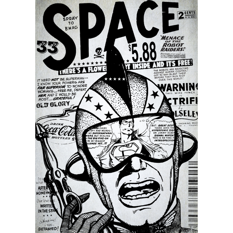 Space Retro popart by mr.grossart