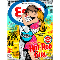 HOT-ROD Girl Popart by mr.grossart