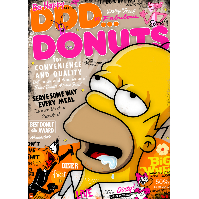 Homer's Gourmet Paradiese Popart by mr.grossart